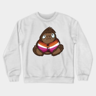 Pride Bigfoot Lesbian Vest Crewneck Sweatshirt